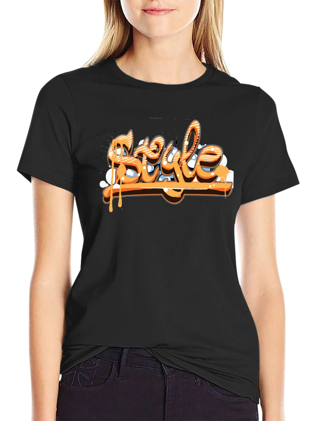 Mens Black T-Shirt - Style Graphic