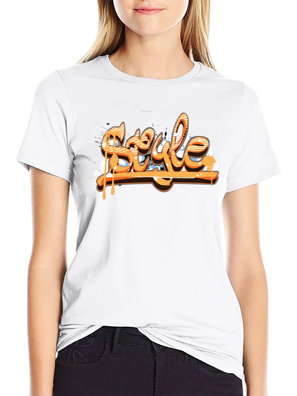 Mens Black T-Shirt - Style Graphic