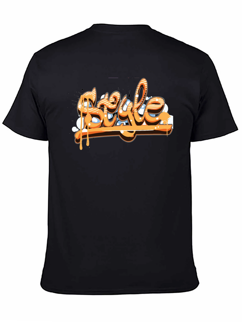 Mens Black T-Shirt - Style Graphic