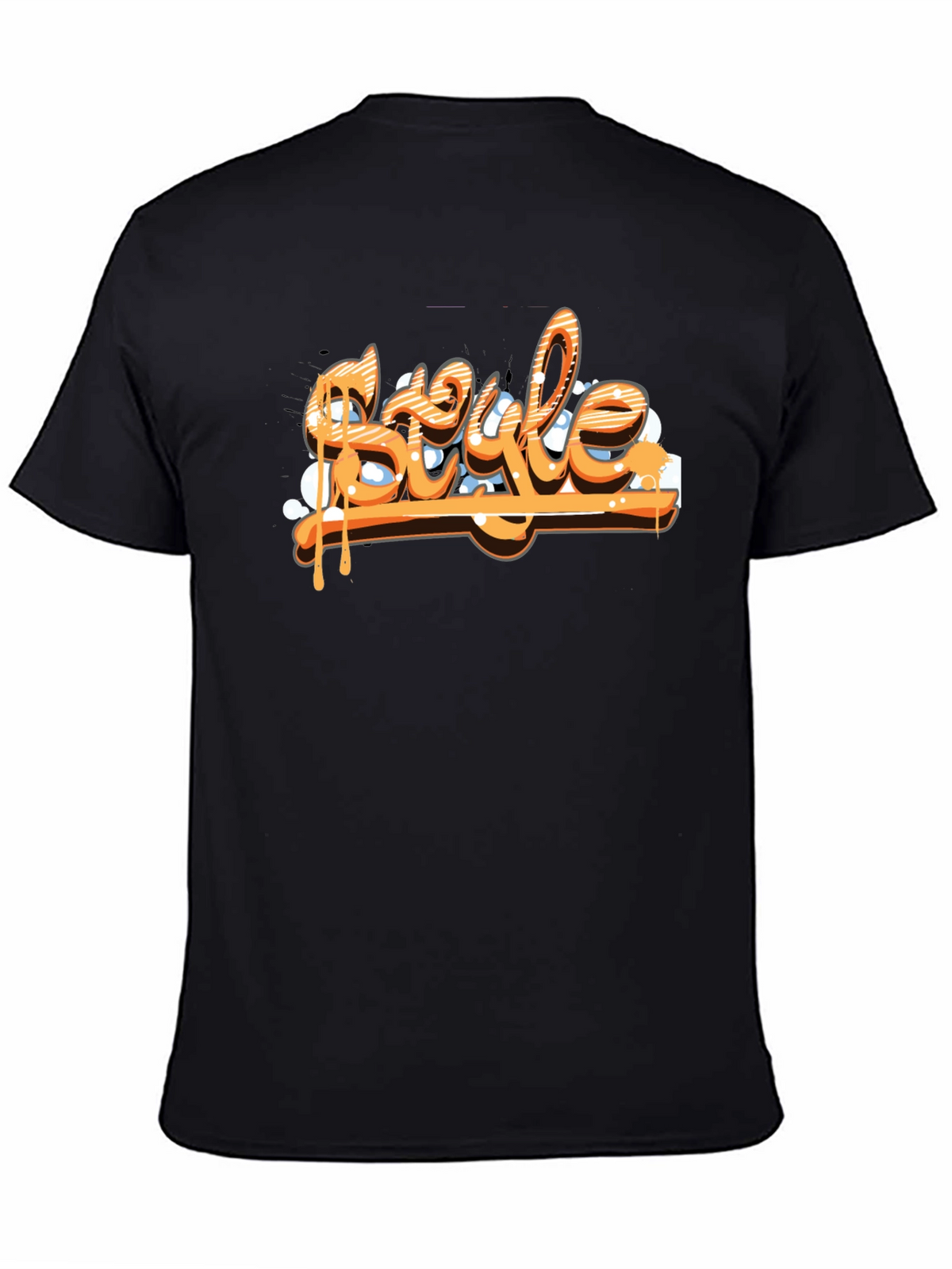 Mens Black T-Shirt - Style Graphic