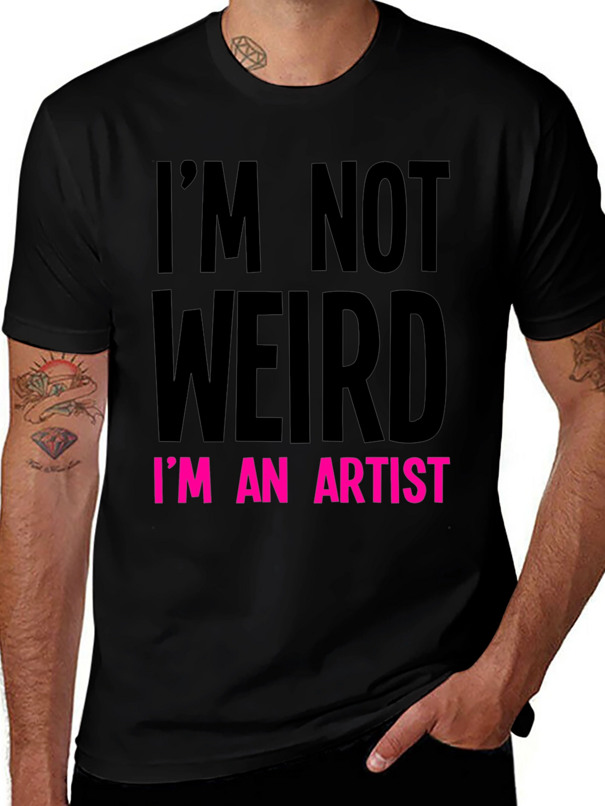Im Not Weird Im an Artist Graphic Tee
