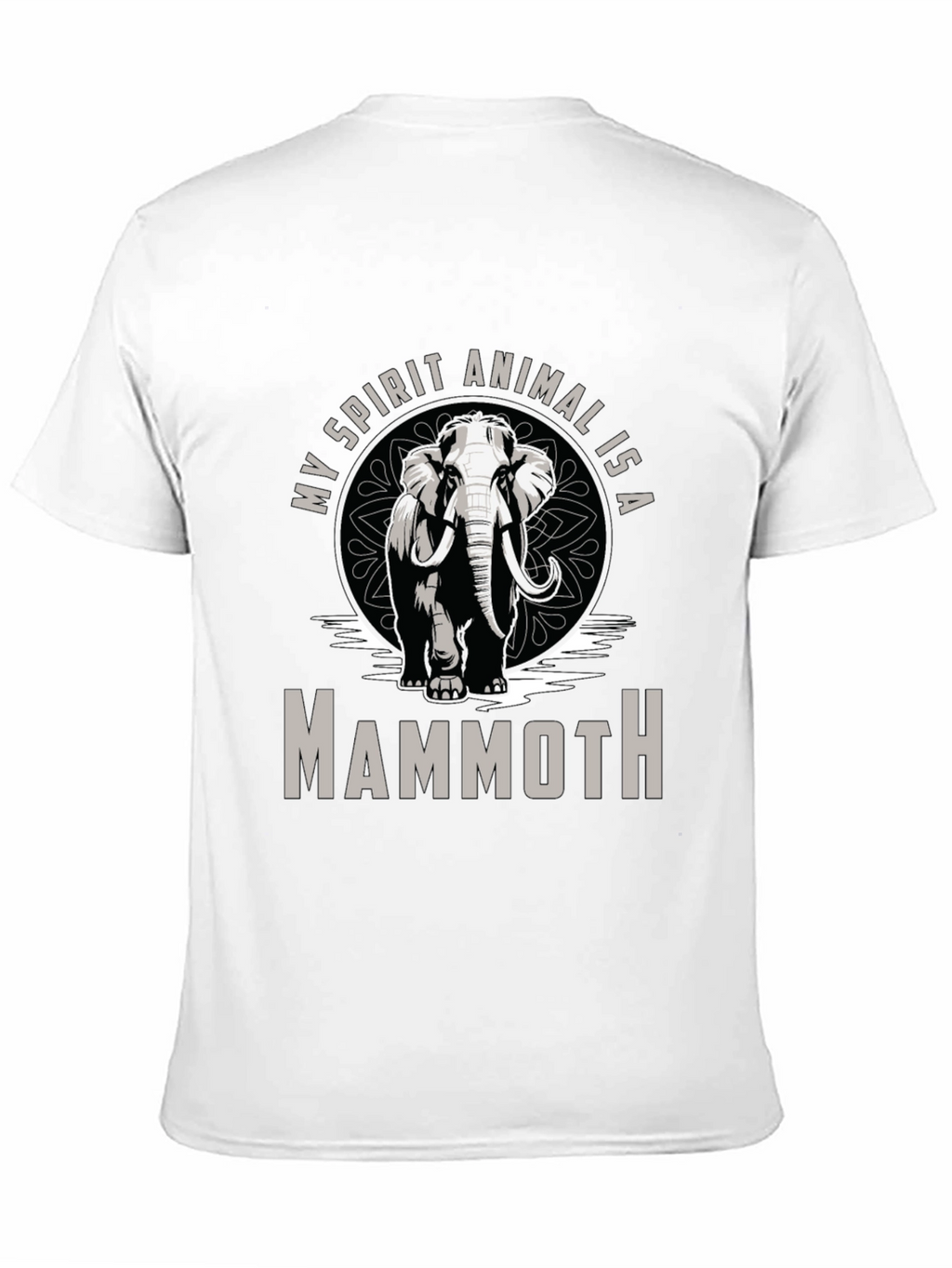 Mammoth Spirit Animal T-Shirt - Black