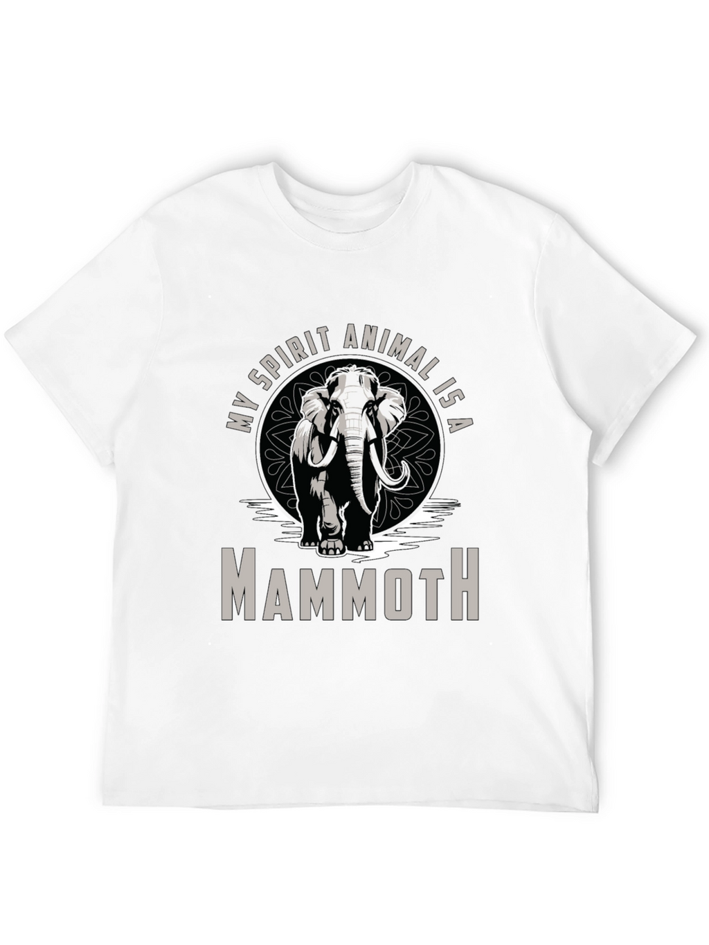 Mammoth Spirit Animal T-Shirt - Black