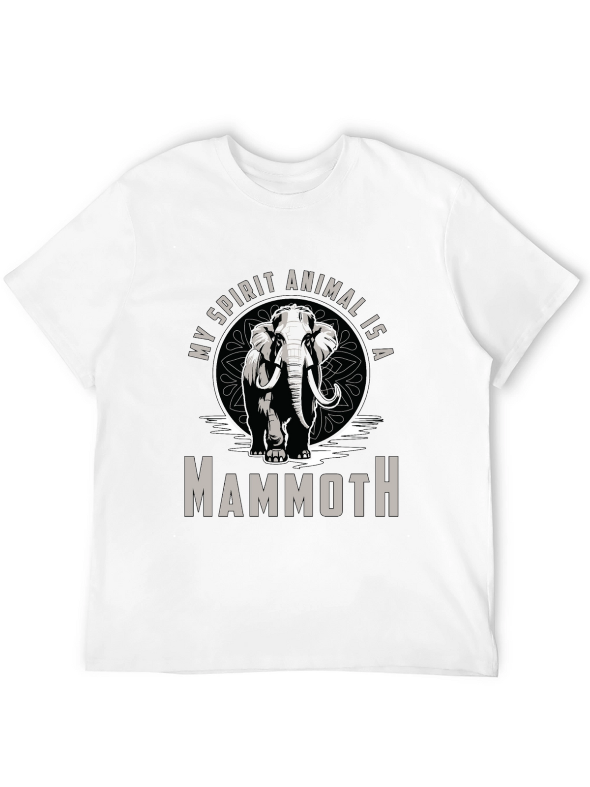 Mammoth Spirit Animal T-Shirt - Black