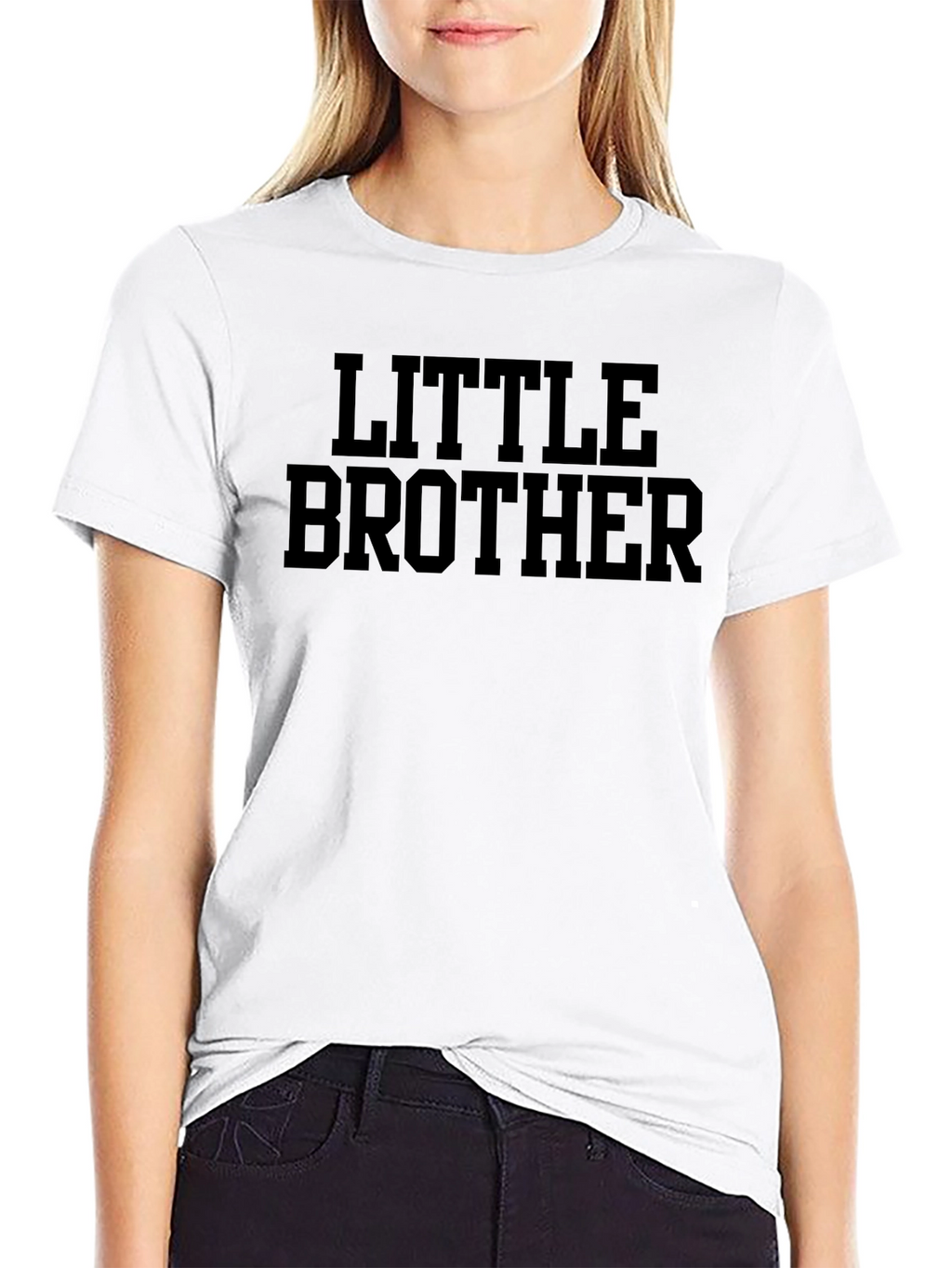 Little Brother T-Shirt - Black Cotton Blend Tee
