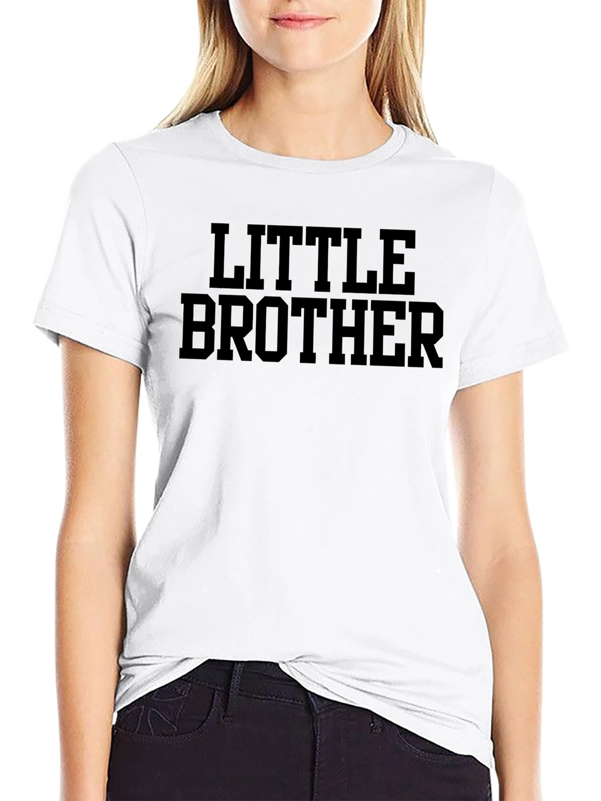 Little Brother T-Shirt - Black Cotton Blend Tee
