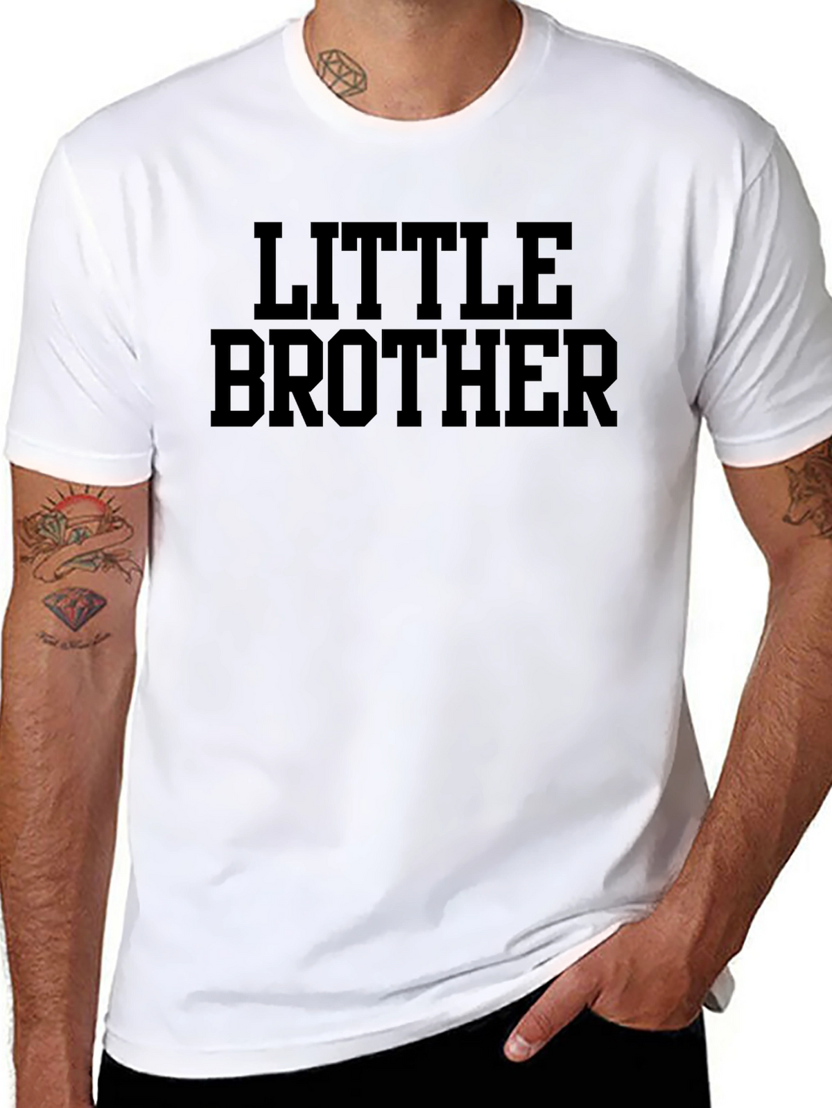Little Brother T-Shirt - Black Cotton Blend Tee