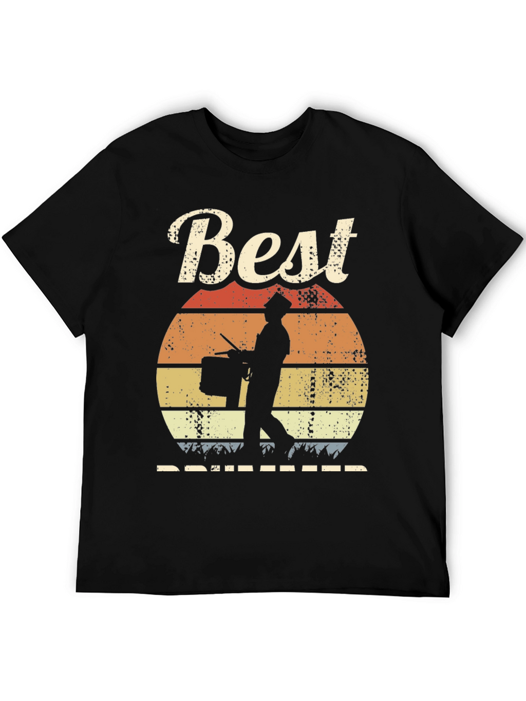 Best Drummer Sunset T-Shirt - Musician Gift