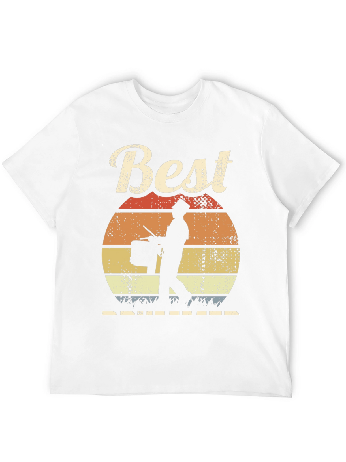 Best Drummer Sunset T-Shirt - Musician Gift