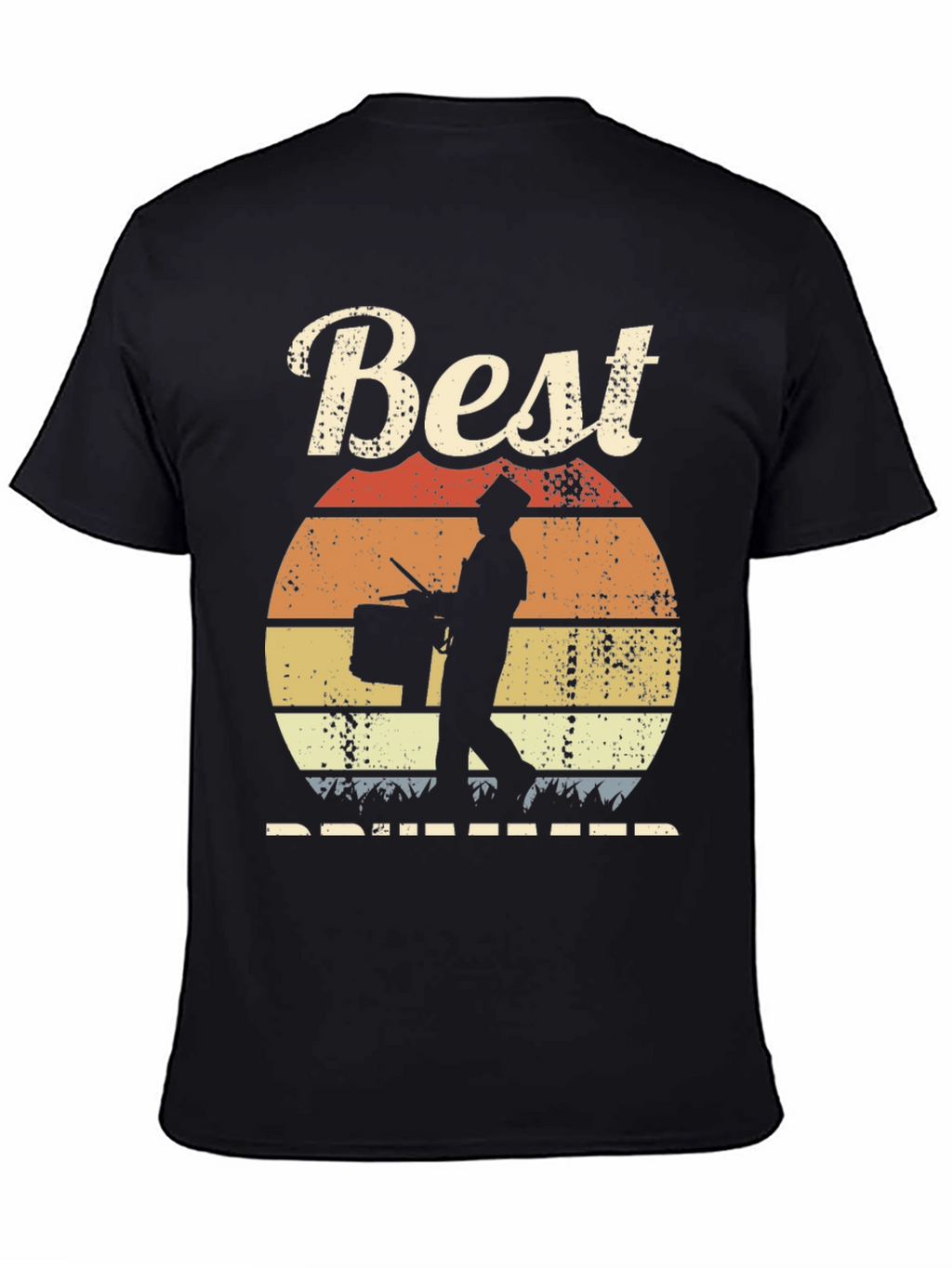 Best Drummer Sunset T-Shirt - Musician Gift