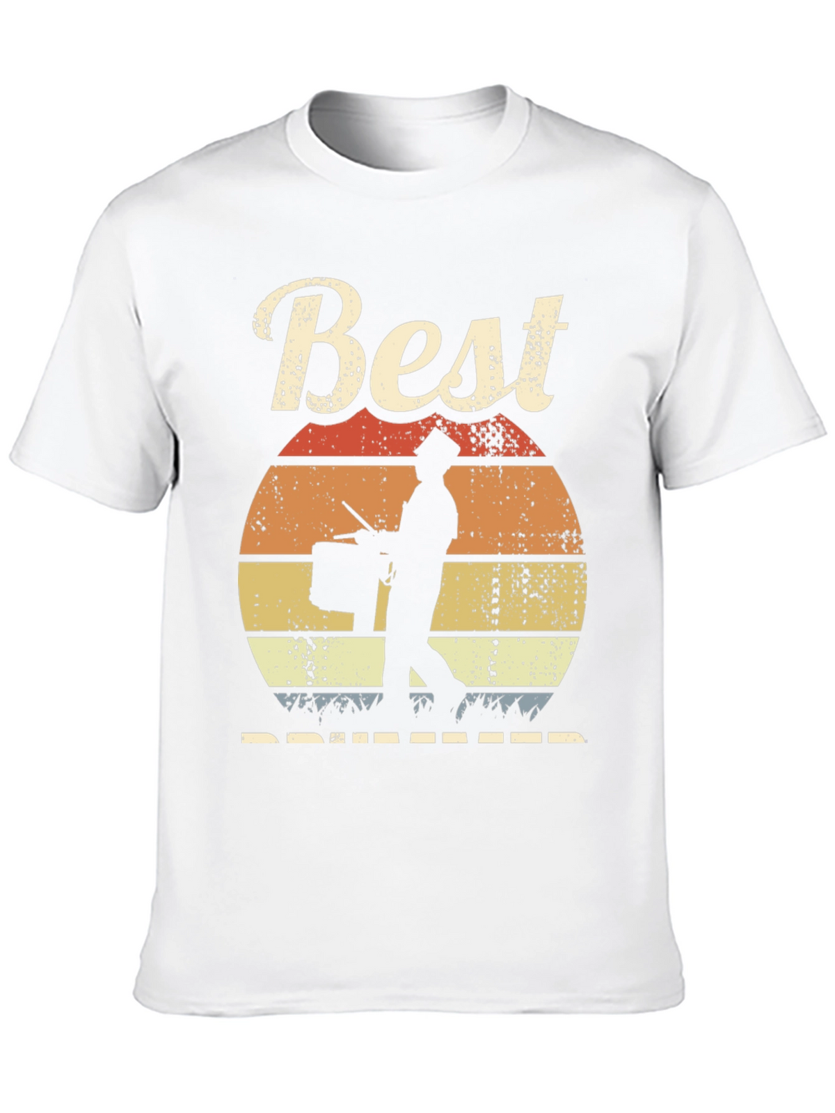 Best Drummer Sunset T-Shirt - Musician Gift