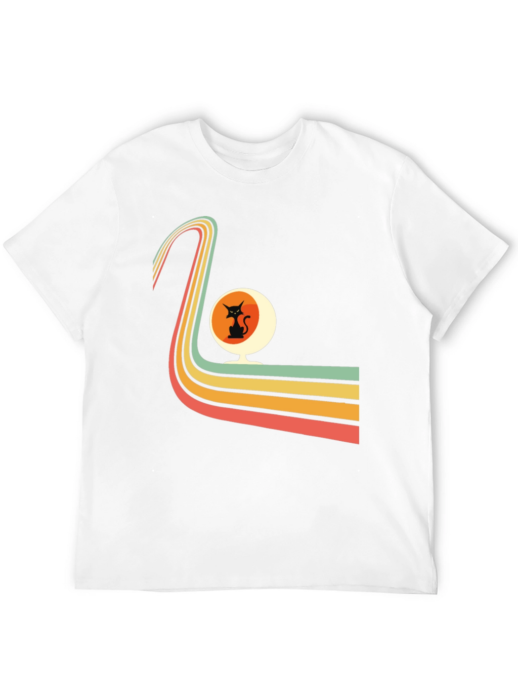 Retro Cat Chair Graphic Tee