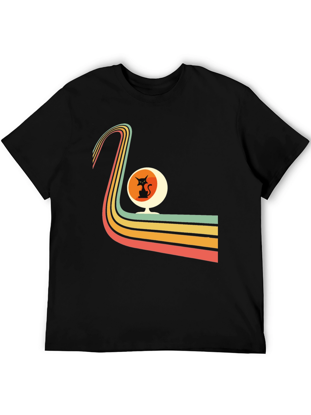 Retro Cat Chair Graphic Tee