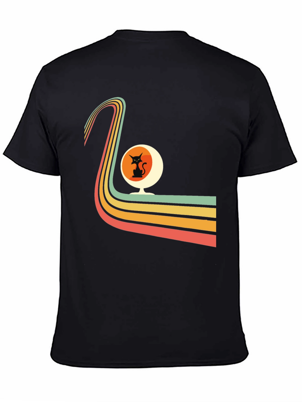 Retro Cat Chair Graphic Tee