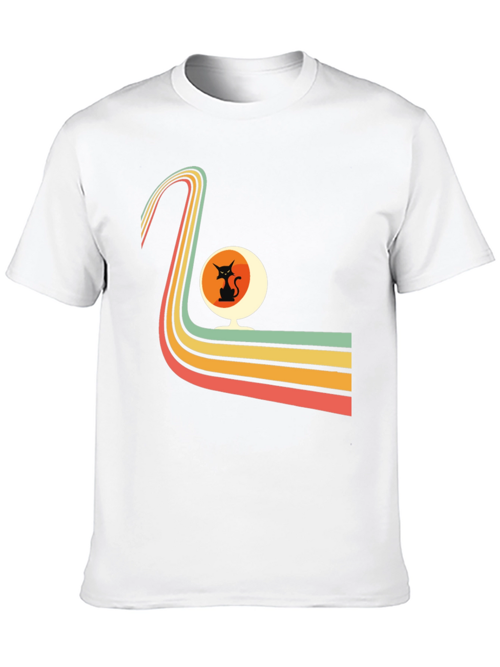 Retro Cat Chair Graphic Tee
