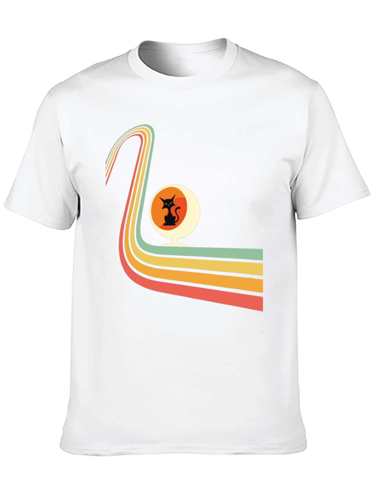 Retro Cat Chair Graphic Tee