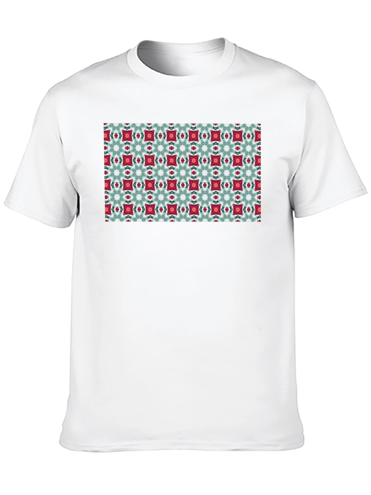 Pattern Print Black T-Shirt