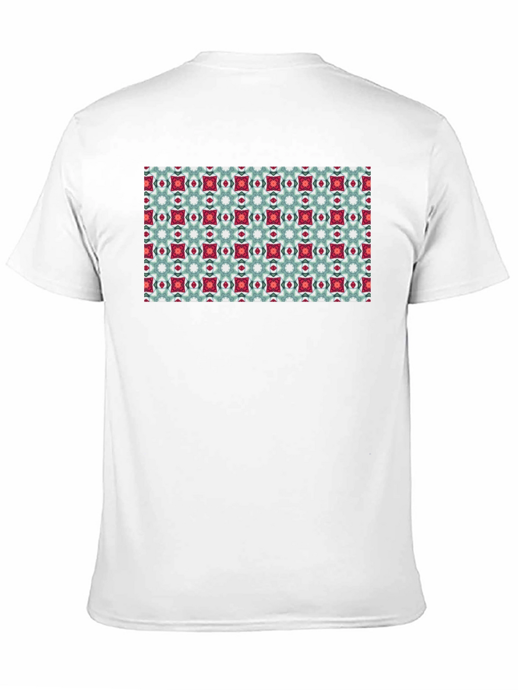 Pattern Print Black T-Shirt