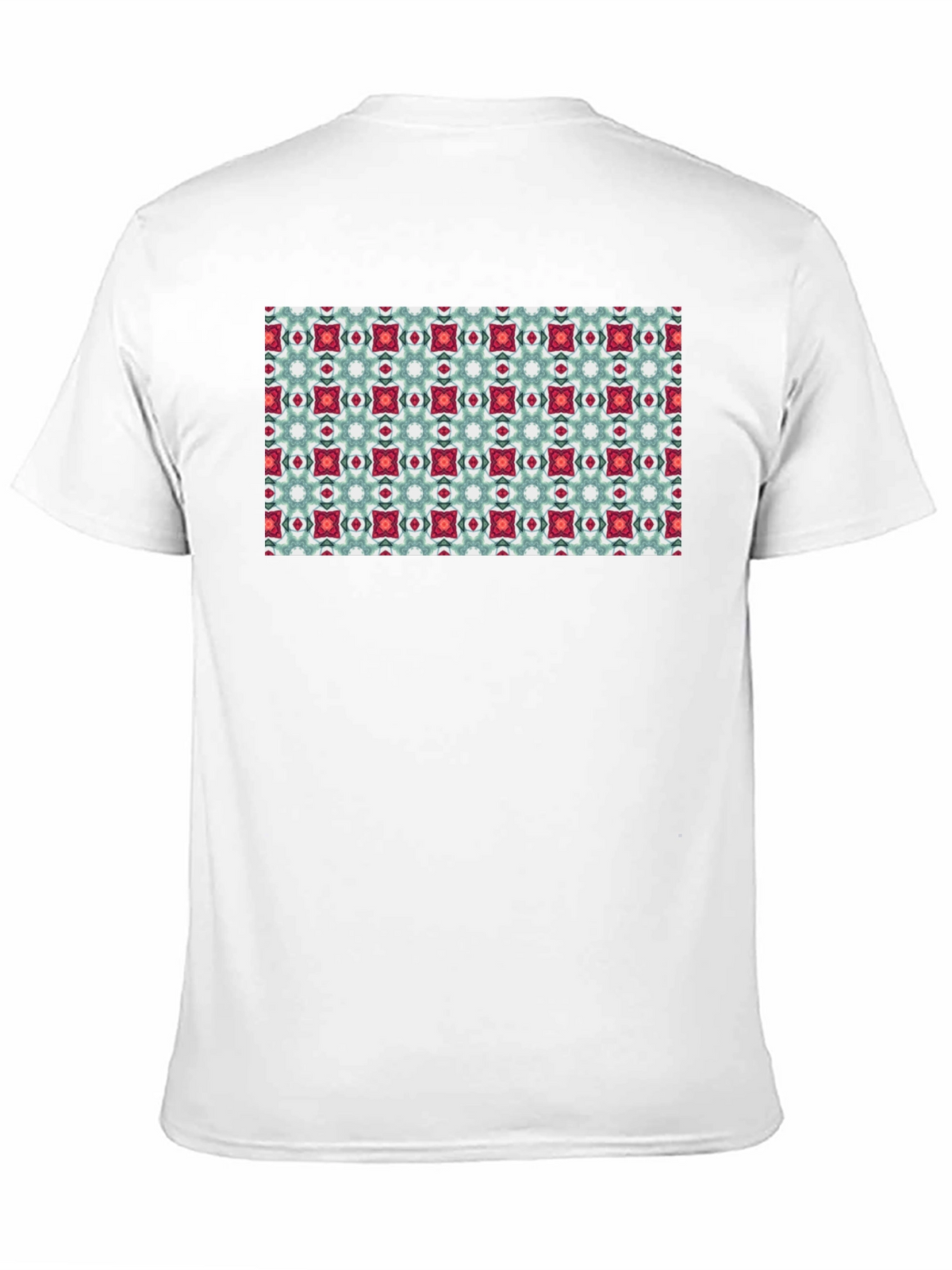 Pattern Print Black T-Shirt