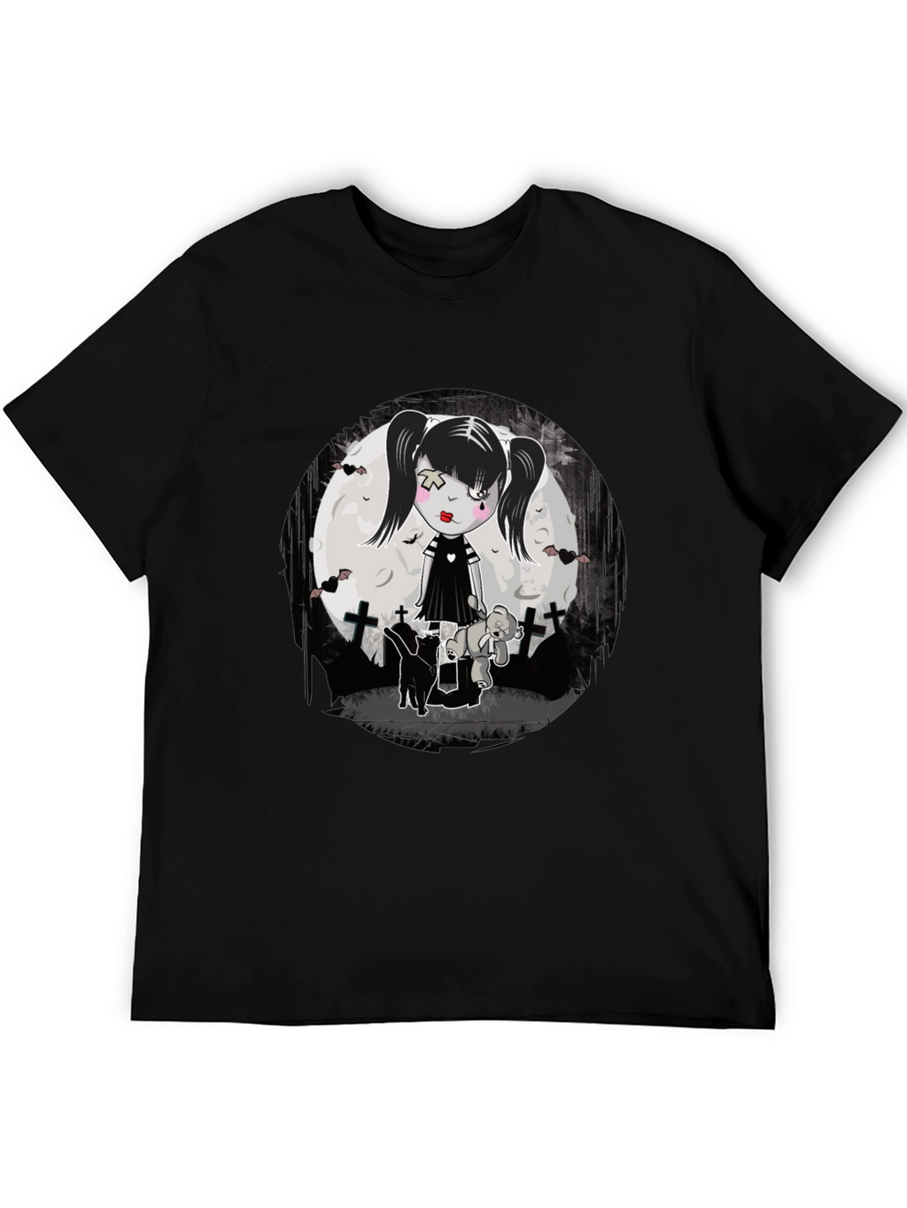 Gothic Girl T-Shirt - Emo Style