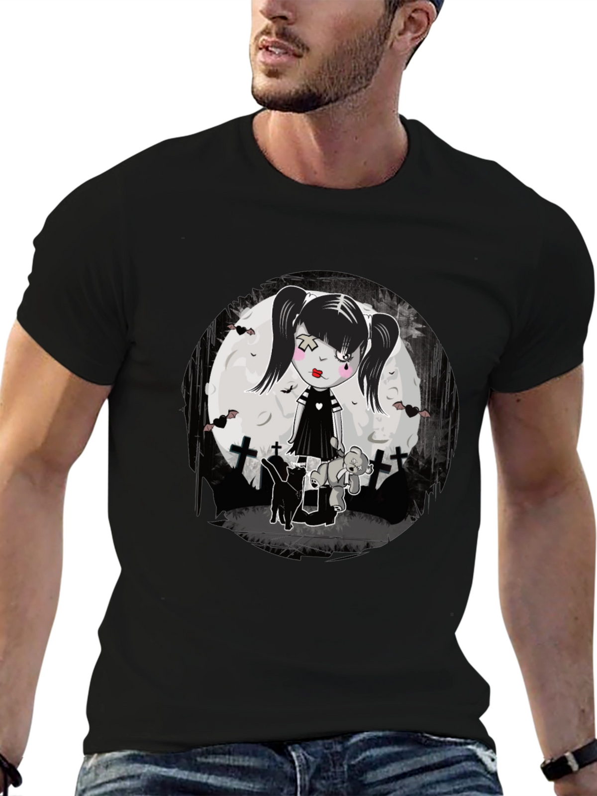 Gothic Girl T-Shirt - Emo Style