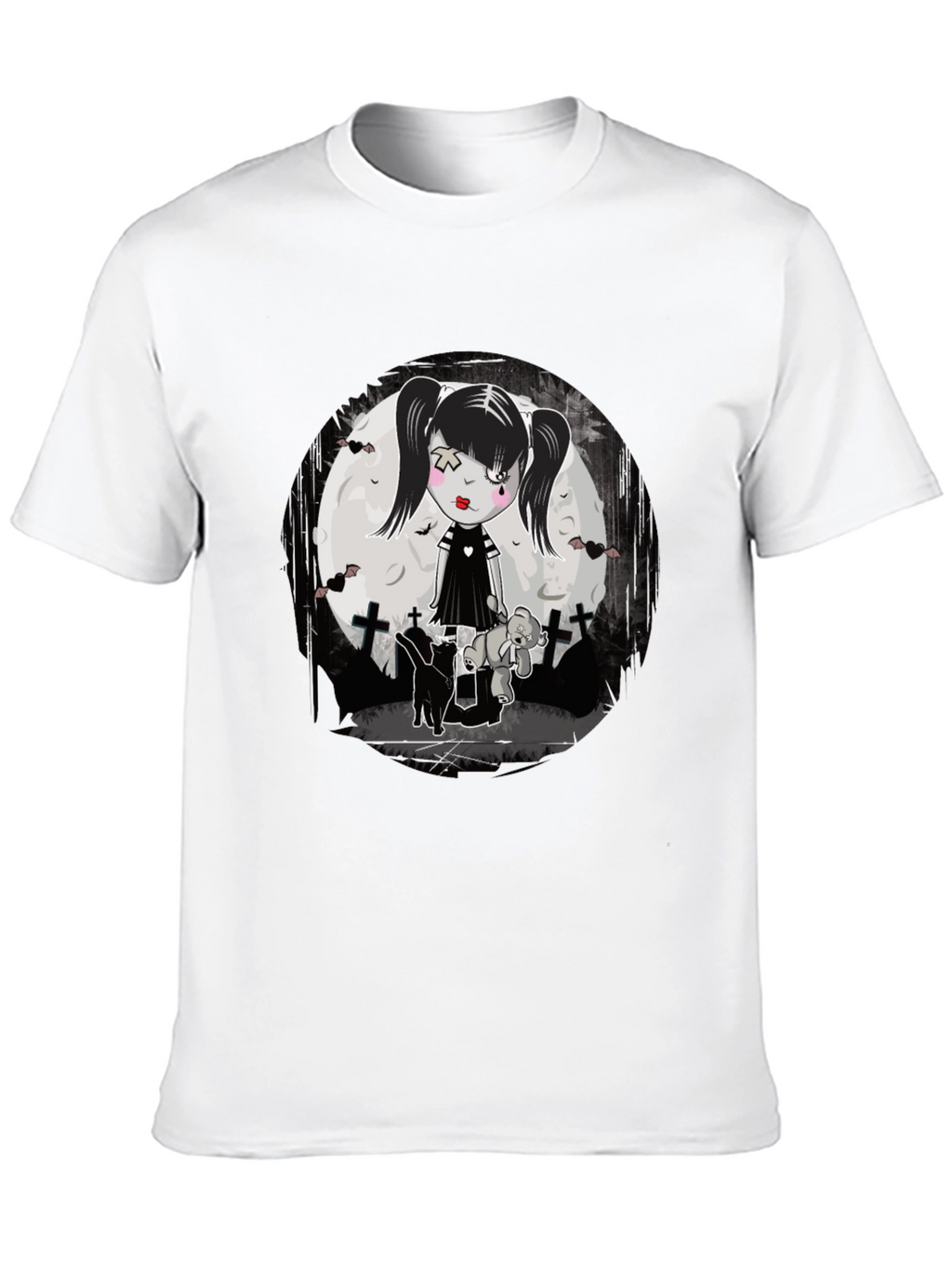 Gothic Girl T-Shirt - Emo Style