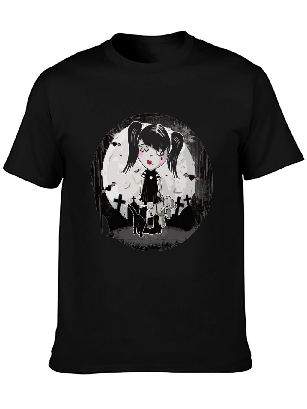 Gothic Girl T-Shirt - Emo Style