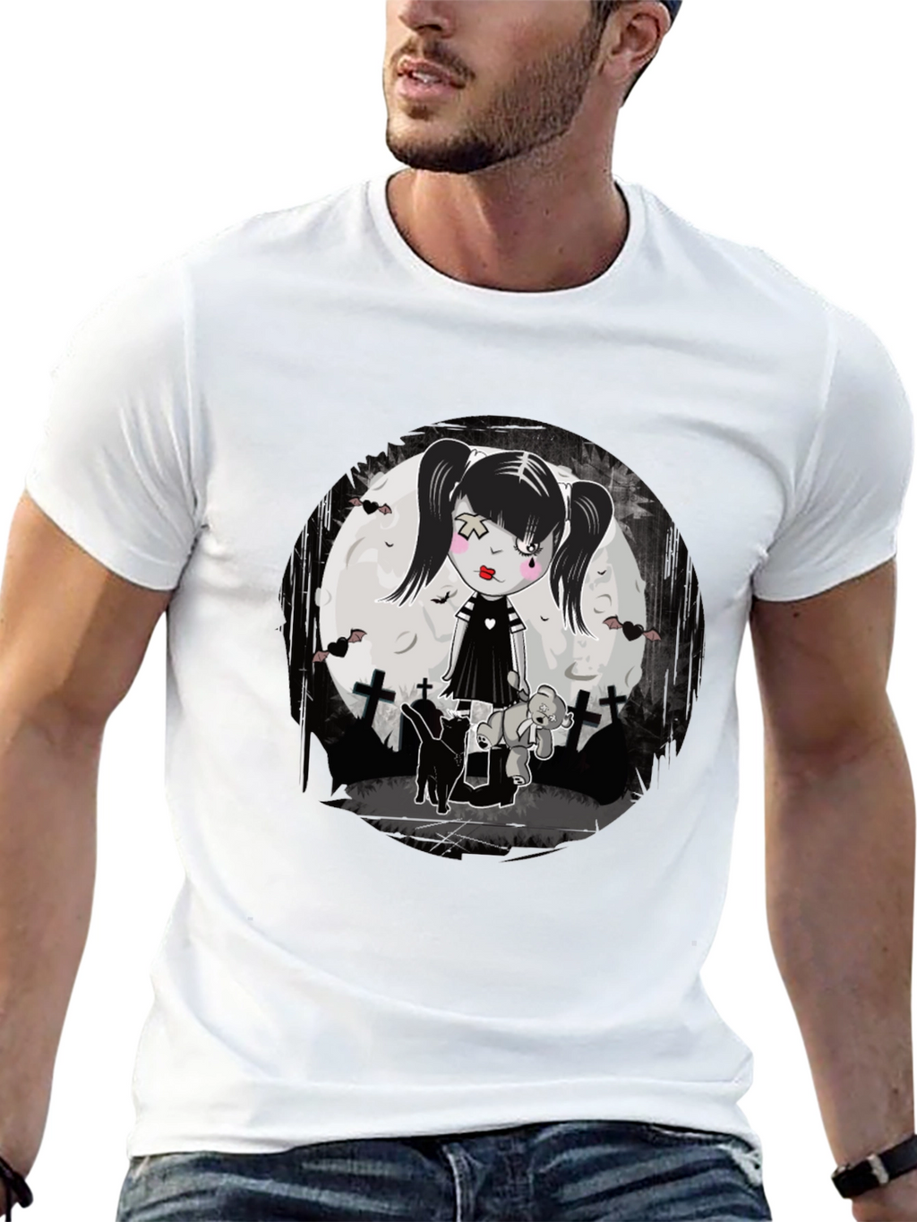 Gothic Girl T-Shirt - Emo Style