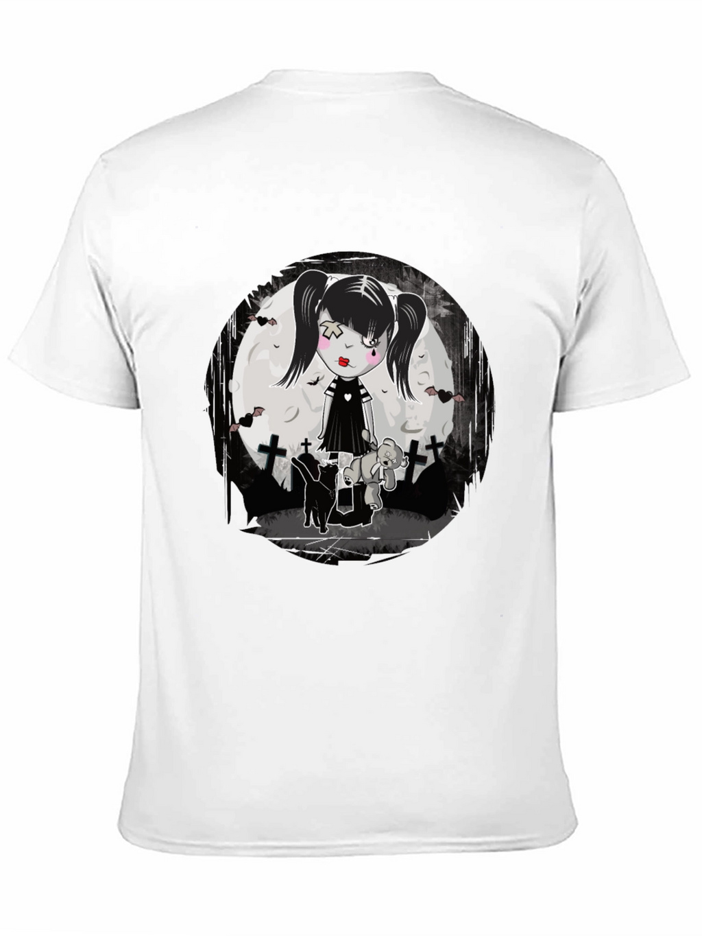 Gothic Girl T-Shirt - Emo Style