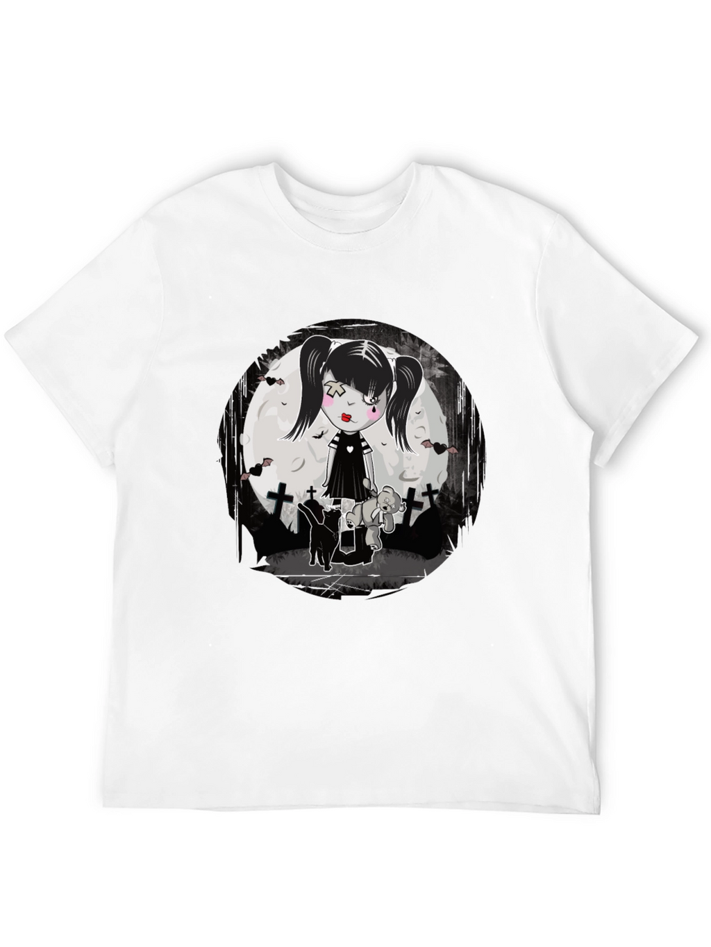Gothic Girl T-Shirt - Emo Style