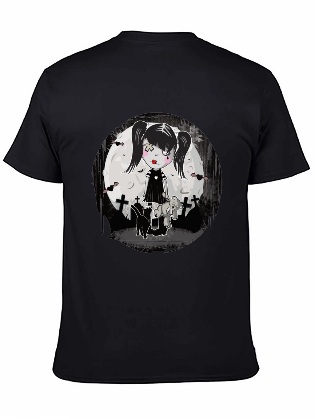 Gothic Girl T-Shirt - Emo Style