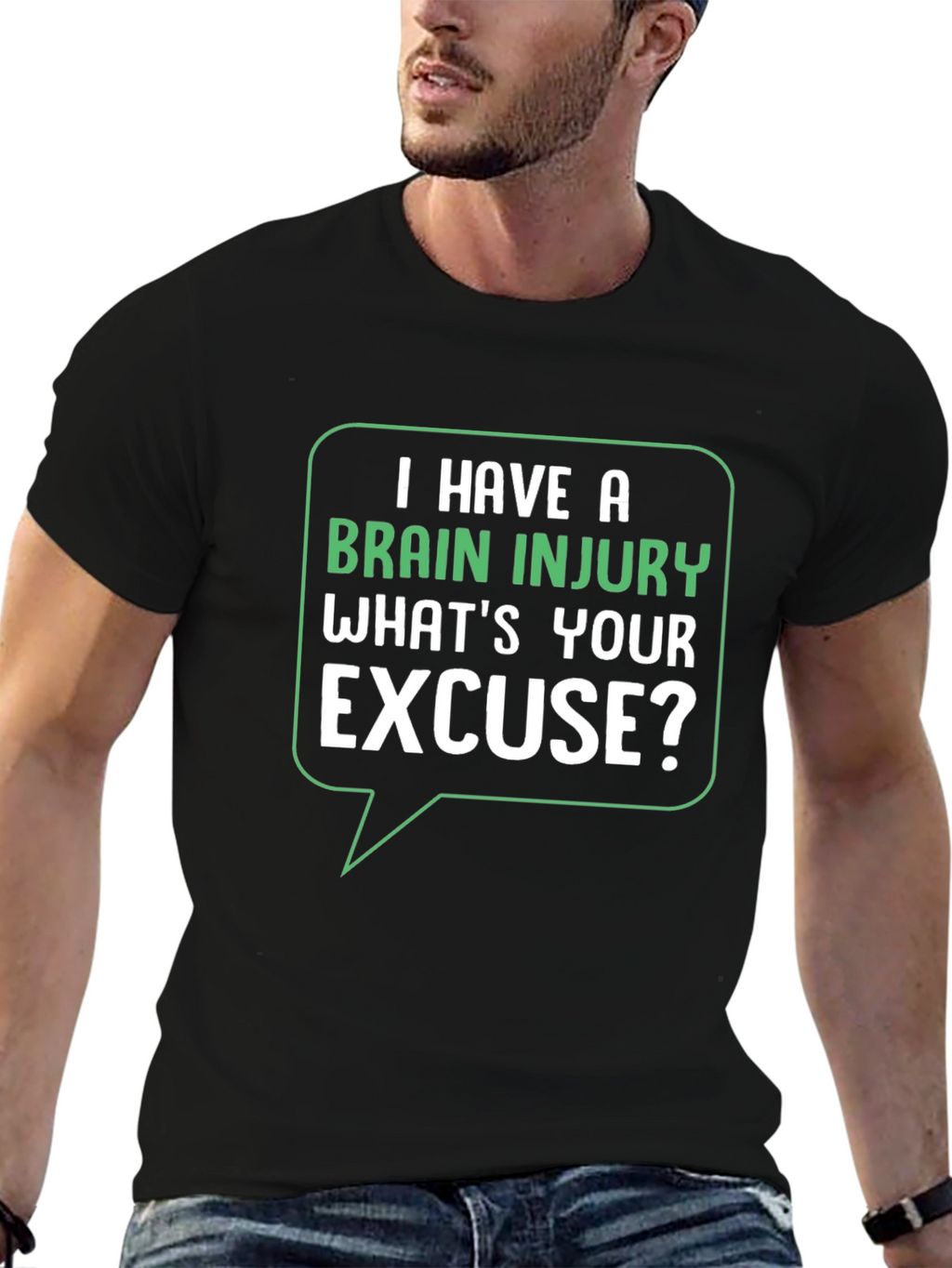 Brain Injury Excuse T-Shirt - Funny Graphic Tee