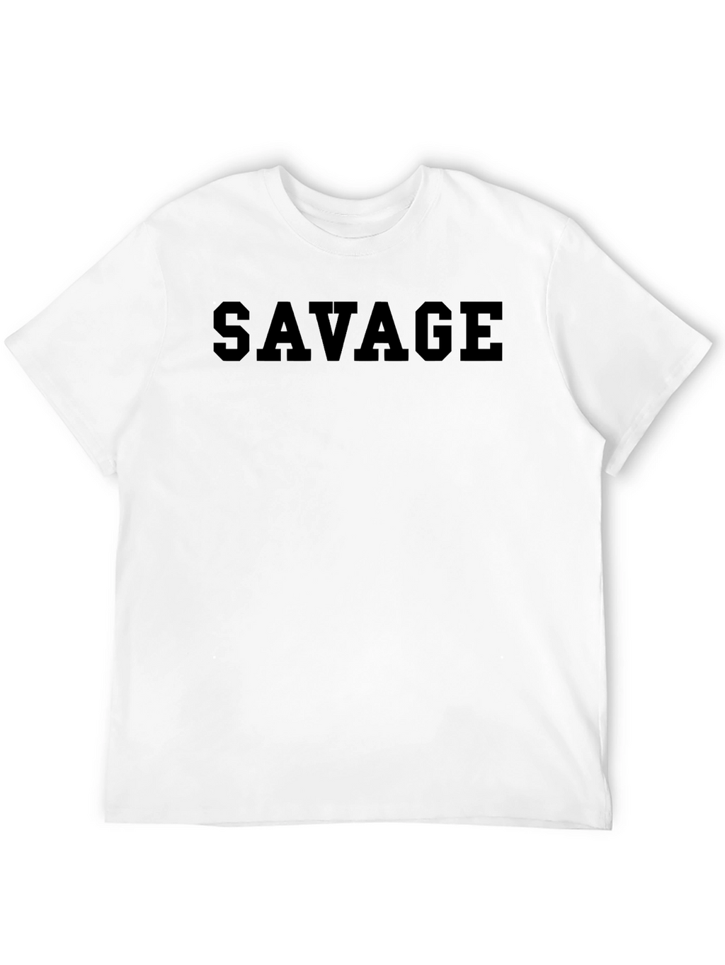 Mens Savage Black T-Shirt - Bold & Stylish