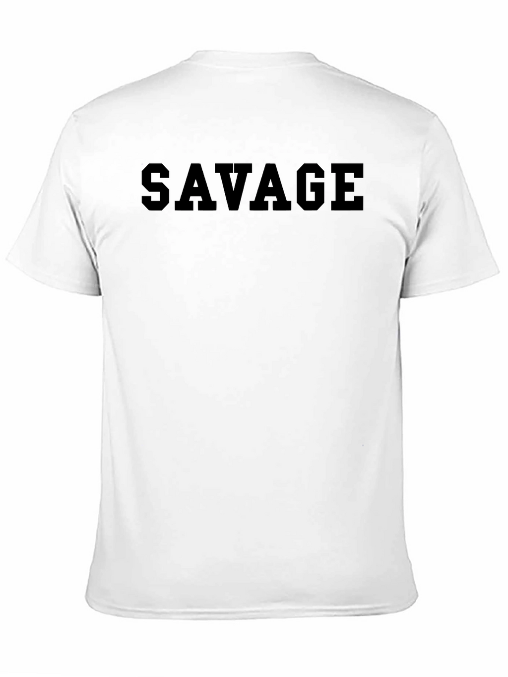 Mens Savage Black T-Shirt - Bold & Stylish
