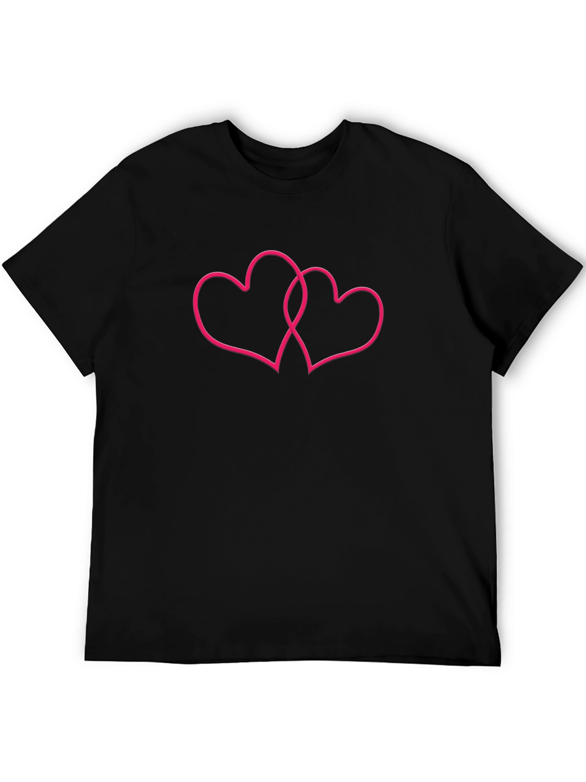 Double Heart Graphic Tee - Stylish Casual Wear