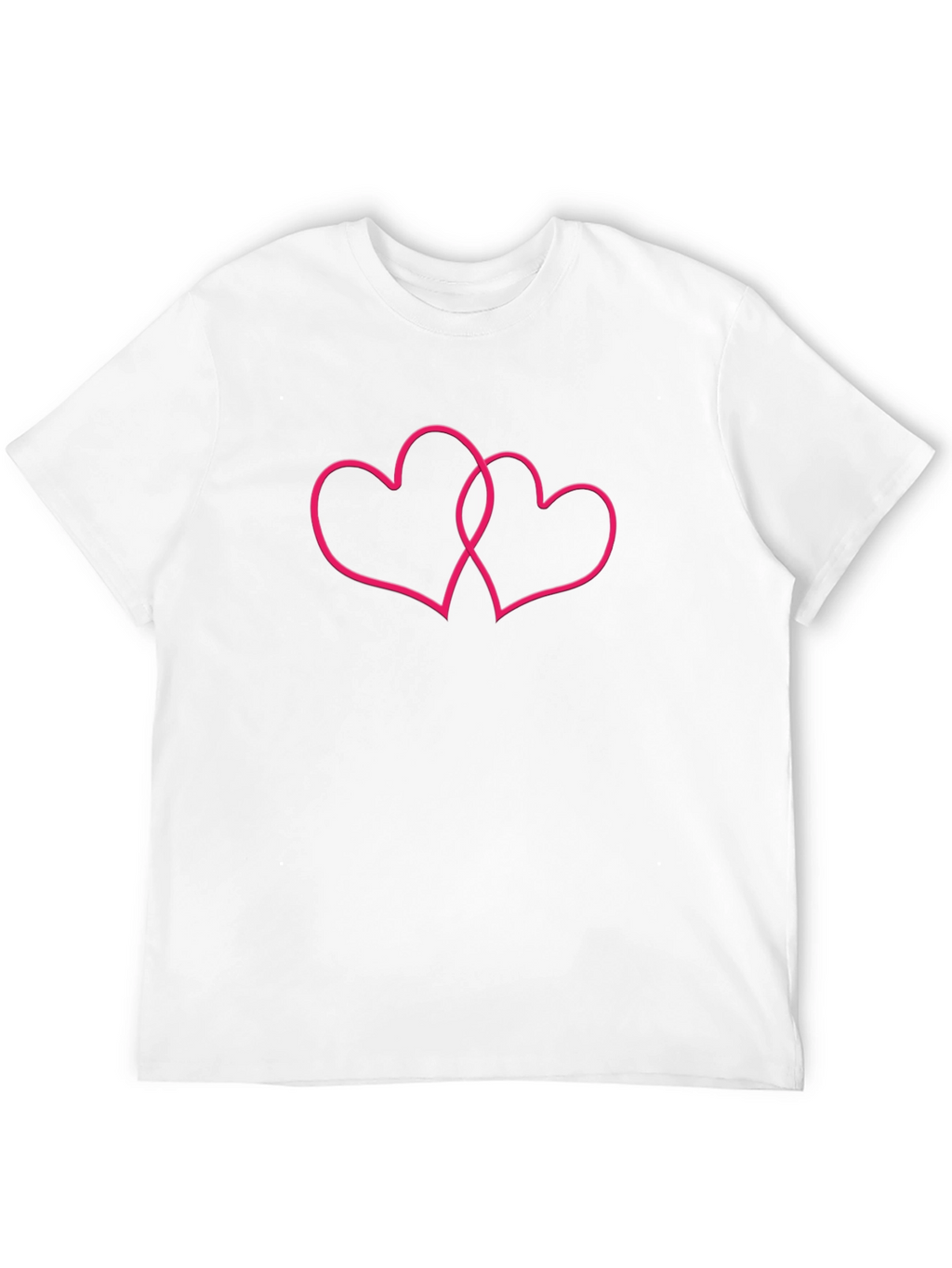 Double Heart Graphic Tee - Stylish Casual Wear