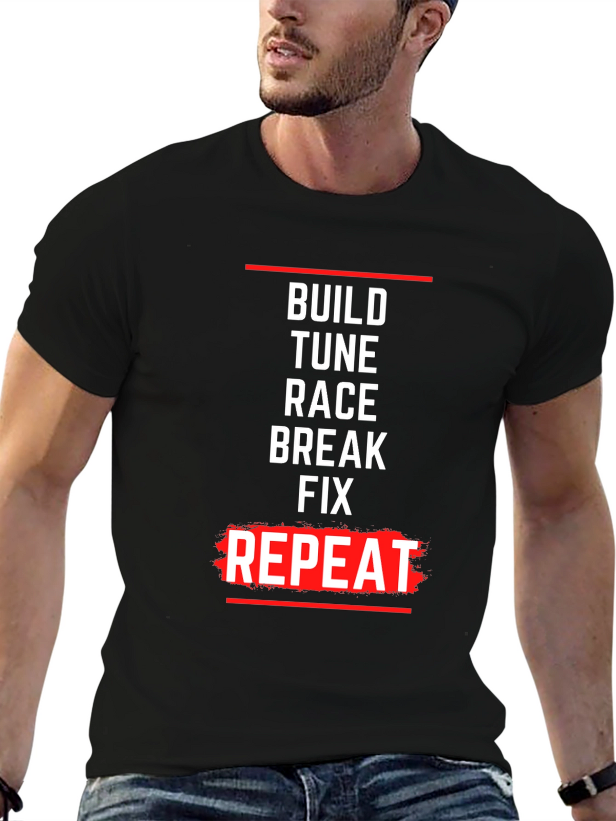 Build Tune Race T-Shirt - Automotive Enthusiast Tee