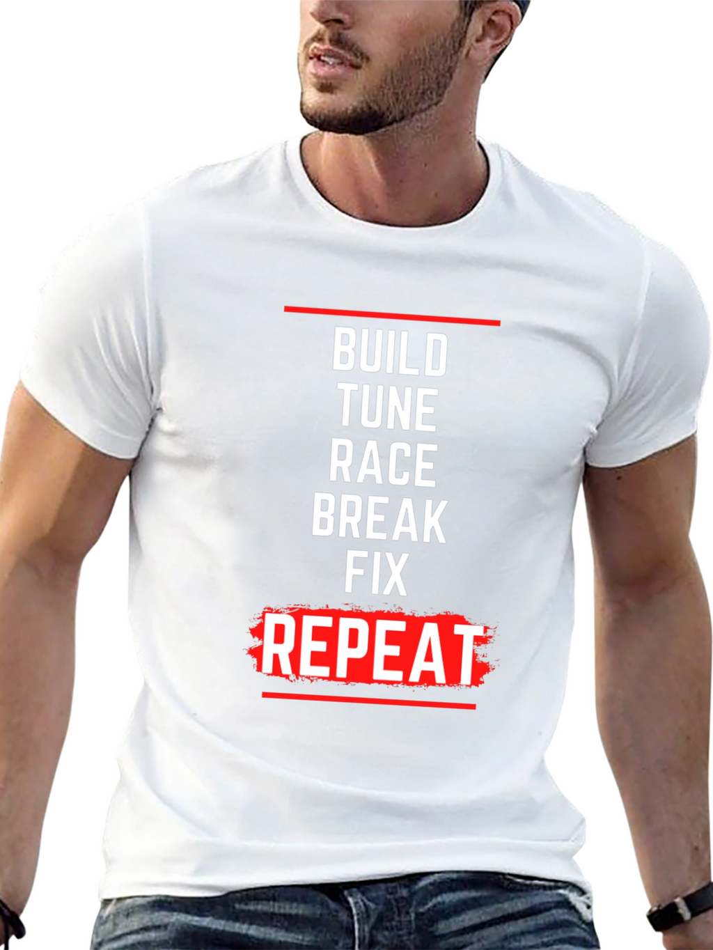 Build Tune Race T-Shirt - Automotive Enthusiast Tee
