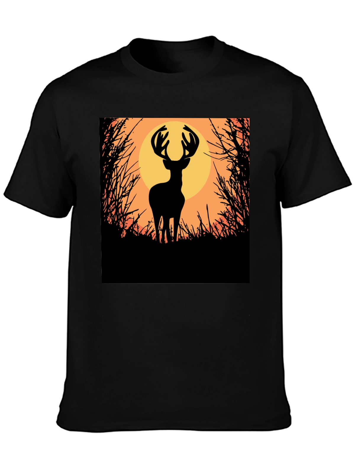 Deer Silhouette Graphic Tee - Nature Inspired Apparel