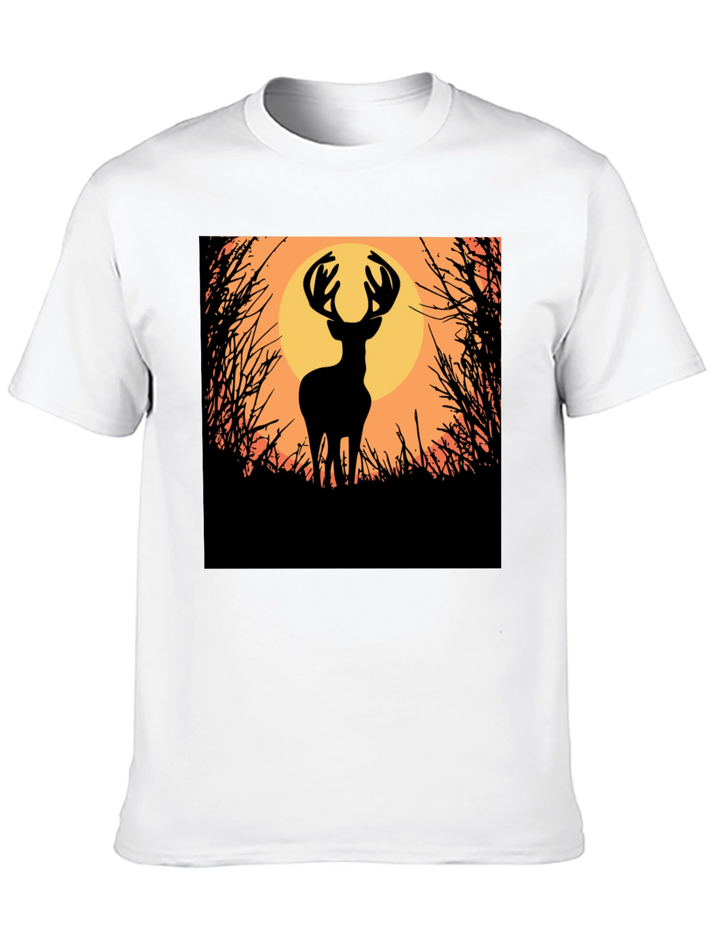 Deer Silhouette Graphic Tee - Nature Inspired Apparel