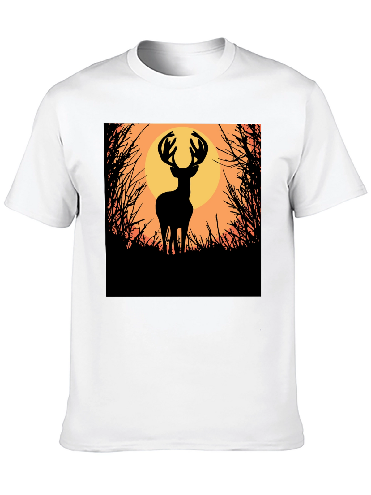 Deer Silhouette Graphic Tee - Nature Inspired Apparel