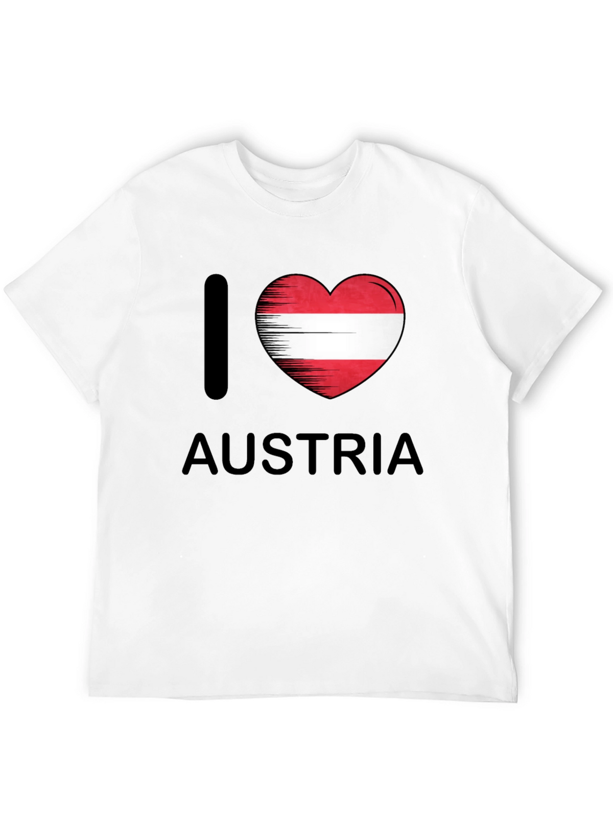 I Heart Austria T-Shirt - Black Cotton Tee