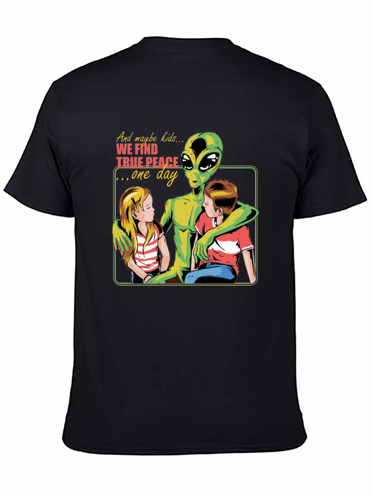 Peace Alien Graphic T-Shirt
