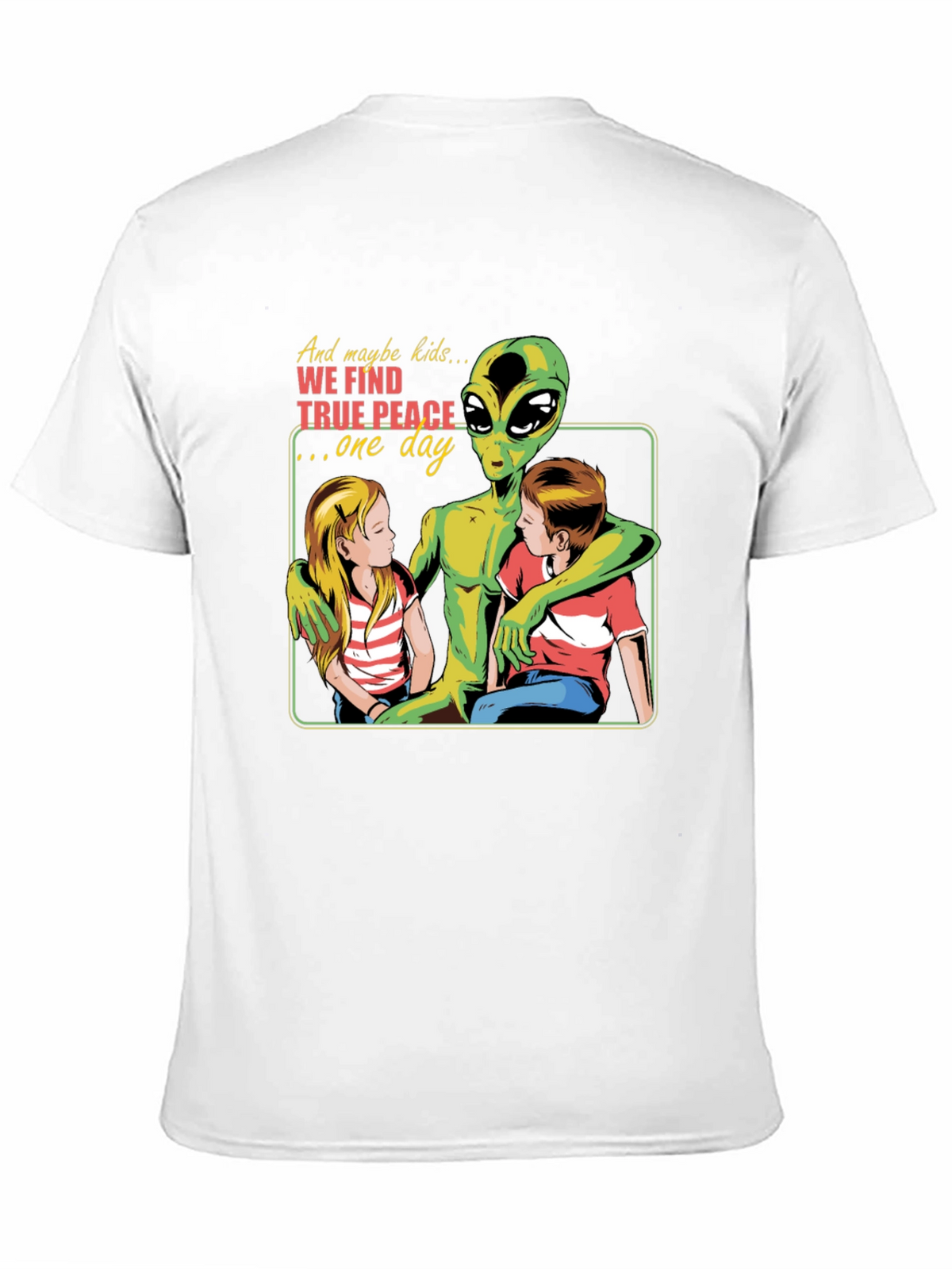 Peace Alien Graphic T-Shirt