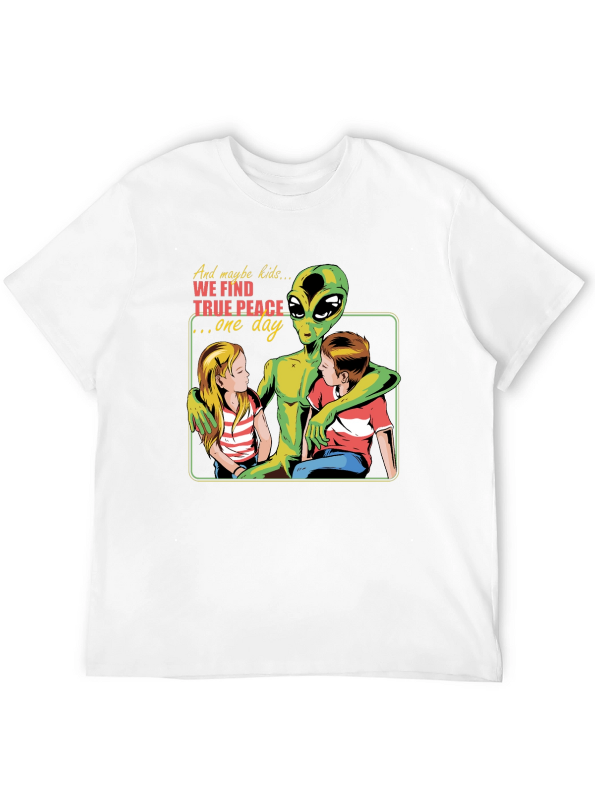 Peace Alien Graphic T-Shirt