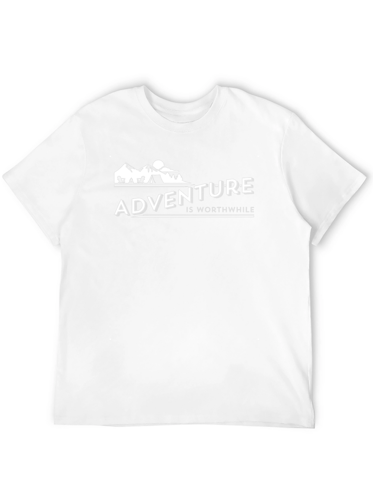 Adventure is Worthwhile Black Graphic Tee