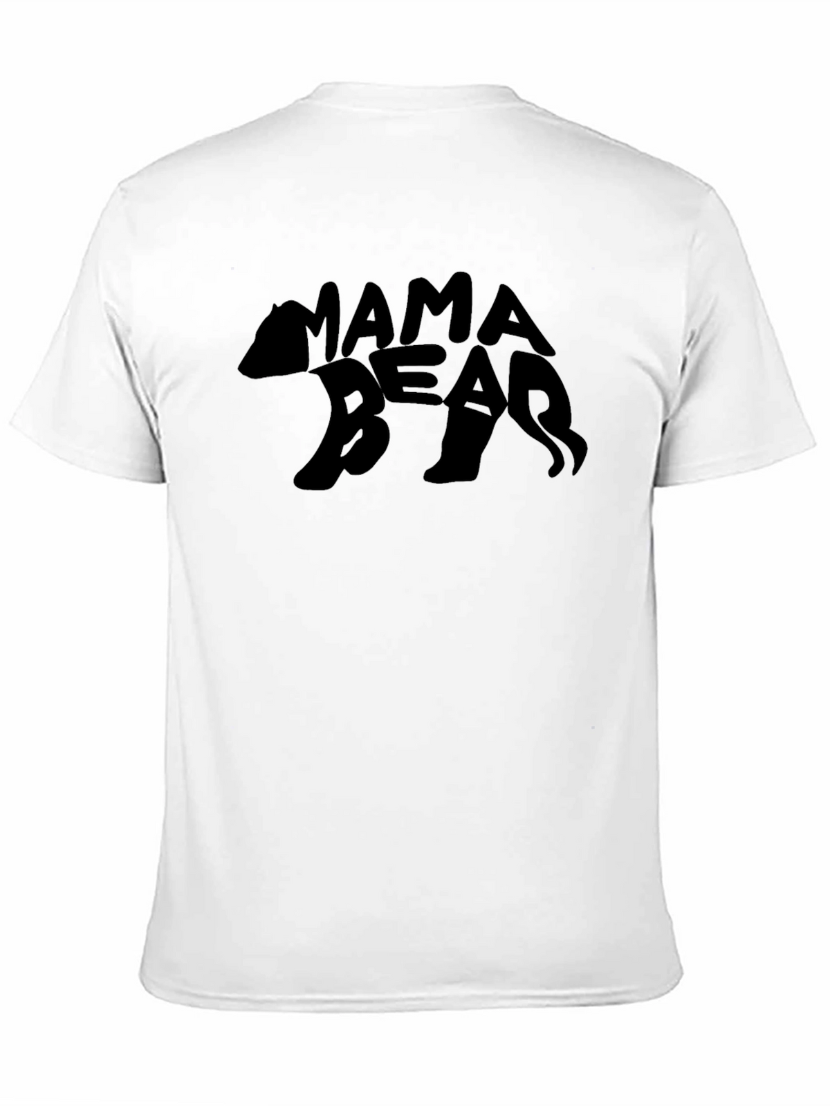Mama Bear T-Shirt - Bear Silhouette Text Design