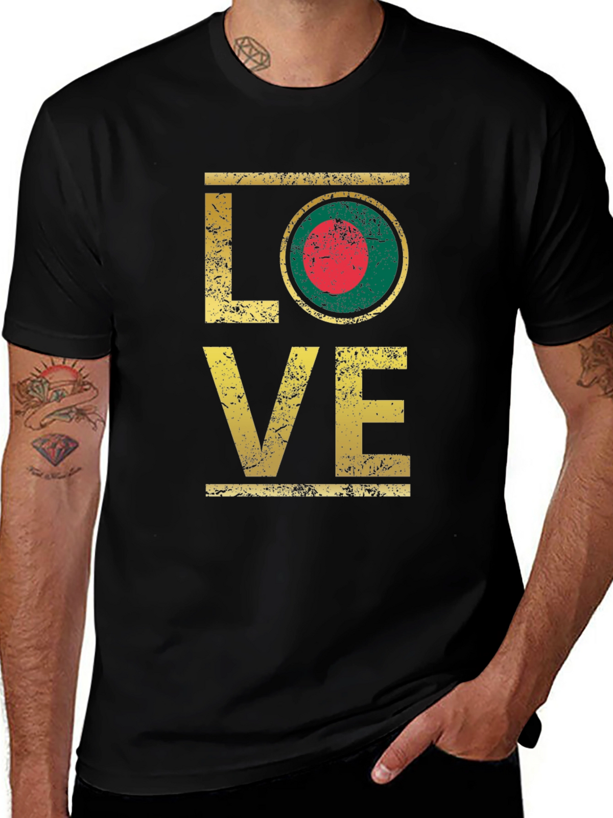 Bangladesh Flag LOVE T-Shirt