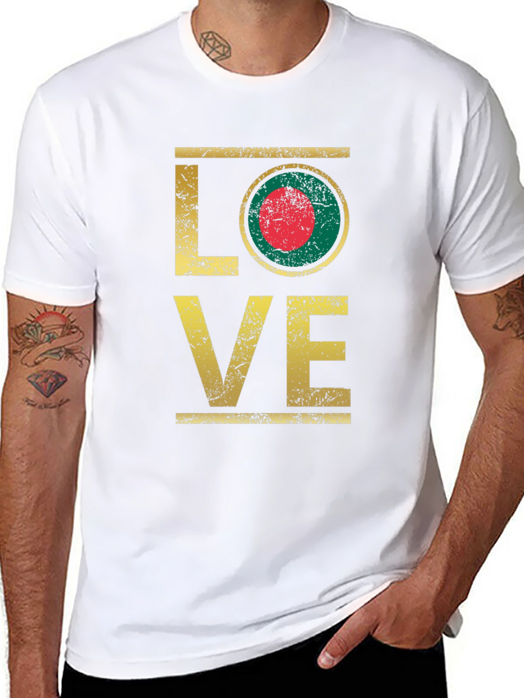 Bangladesh Flag LOVE T-Shirt