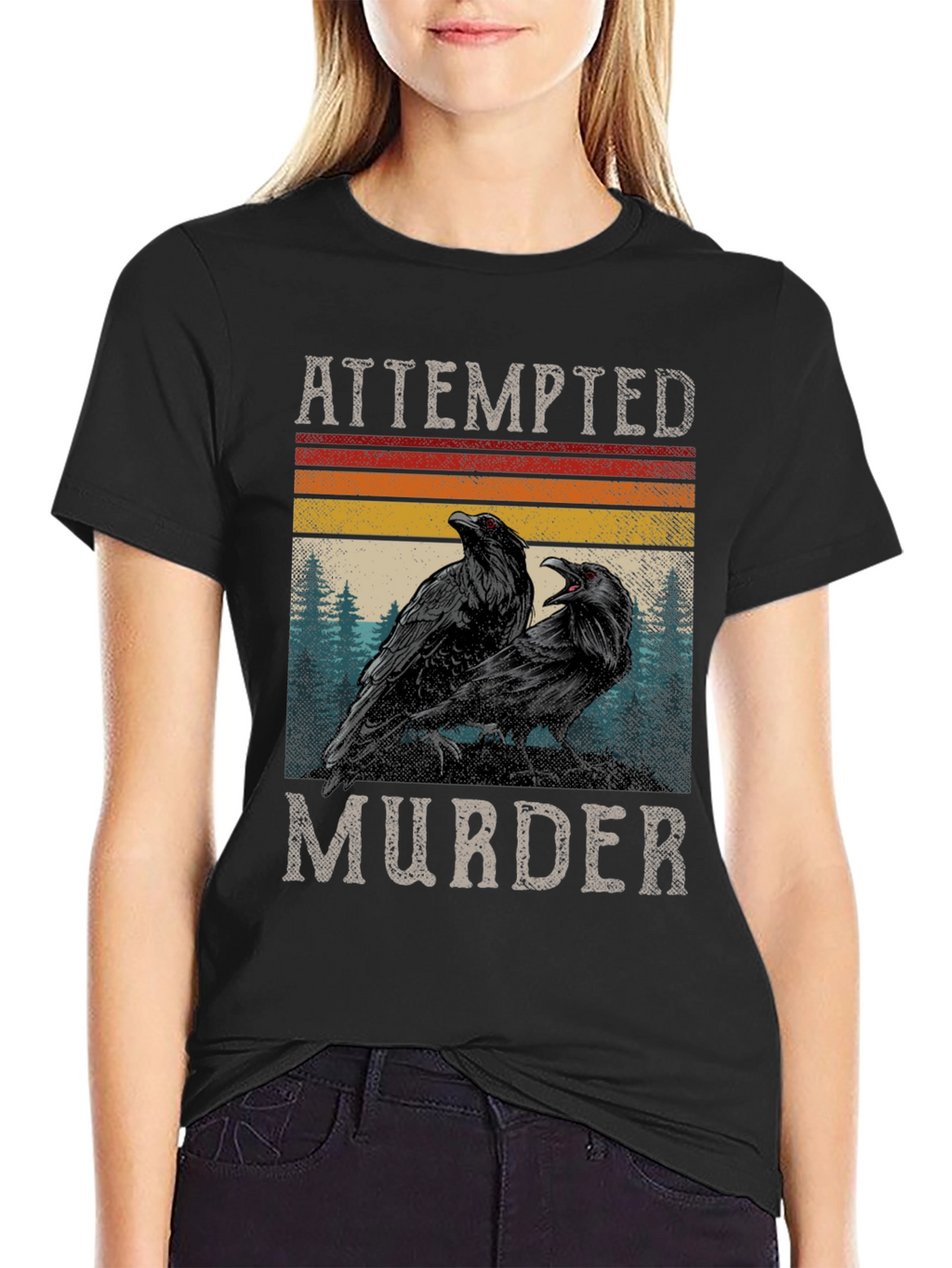 Attempted Murder Ravens Graphic Tee